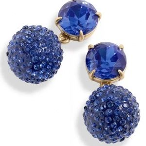 J.Crew pave resin clip-on earrings - Retail $34.50 NWT